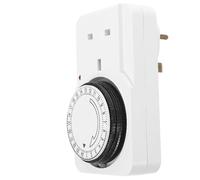 Didiseaon Mechanical Timer Switch for Indoor Electrical Outlets Cycle Power Control Wall Timer Socket Compatible with Home Appliances and Lamps Uk Plug
