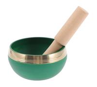 Didiseaon Meditation Singing Bowl with Heart Chakra Bowl with Peach Wood Rod for Yoga Spiritual Therapy and Home