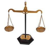 Didiseaon Metal Balance Scale Decor Creative Vintage Farmhouse Ornament for Home Office Multi-use Metal Tabletop Centerpiece with Stable Construction Symbol of Justice and Harmony