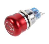 Didiseaon Metal Emergency Stop Button, Waterproof Safety Control Switch | Industrial Stop Push Button, Emergency Shutdown Actuator, Machine Control, Fits Industrial Use, Mushroom Design