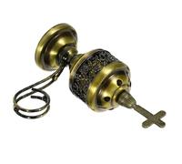 Didiseaon Metal Indoor Incense Burner with Antique Finish Stable Desktop Decor Incense Holder for Living Bedroom Yoga and Office Aromatherapy