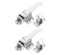 Didiseaon Metal Refrigerator Door Handle and Easy Maintenance Enhanced Durability 2 Sets with Springloaded Latch Universal for Walk-in Freezer and Commercial Food Service Use