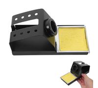 Didiseaon Metal Soldering Iron Stand with Sponge, Universal Iron Holder for Soldering Pen and Screwdrivers, Efficient Maintenance Tool with Eight Top Holes, for Outdoor Creation and Wood