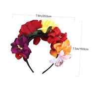 Didiseaon Mexican Flower Headband Women Boho Hair Wreath Floral Crown for Halloween Costume