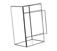 Didiseaon Micro Landscape Terrarium Holder Transparent Case for DIY Moss and Plant Display Sturdy Glass and Tin Design for Home Decor for Living Room and Bedroom