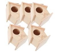 Didiseaon Mini Bird Nest Pendant Simulated Bird Nest Artificial Decoration for Home Decoration and Handmade Art Craft, Wooden Natural Material, 3.03 X 2.75 X 2.20, Beige