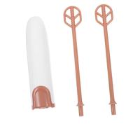 Didiseaon Mini Handheld Electric Mixer Stirrer for Baby Formula Extended Rod, Portable Drink Mixer for Coffee and Juice, Warm White Color, 2 Stirring Rods, Battery Not Included