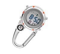 Didiseaon Mini Stainless Steel Carabiner Climbing Quartz Watch Clip Shockproof Outdoor Timepiece for Paramedics and Adventure Activities