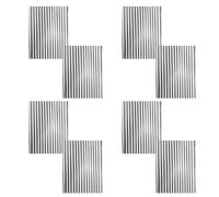 Didiseaon Miniature Aluminum Corrugated Roofing Panels Metal Roof Tiles 8pcs Resistant to Deformation, Easy to Install for Dollhouse Roof Making for Model House and Architectural