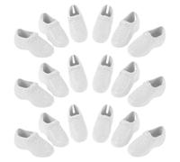 Didiseaon Miniature Doll Shoes for 11-inch Boys Dolls, Plastic Tiny Men Shoes in Mixed Colors, Suitable for Dress up and Role-playing, Approx 31 Pairs Per 1kg Pack