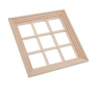 Didiseaon Miniature Dollhouse Window Frame Plain Design Versatile Decoration for DIY Doll Furniture Accessories Kits
