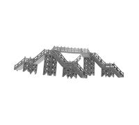 Didiseaon Miniature Footbridge Model Realistic Railway Layout Accessories for Sand Table Decoration Compact Design for Urban Landscape Enhancement and Authentic Architecture