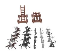 Didiseaon Miniature Soldier Figurines for Table Micro Landscaping Weatherproof Mini People Models with Detailed Medieval Horse Design for Indoor Outdoor Decor and Creative Scenes