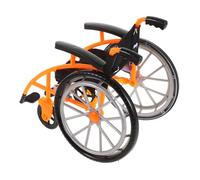 Didiseaon Miniature Wheelchair Set Foldable Dollhouse Wheelchair Crutch Accessories for Pretend Play Empathy Building Educational Value Realistic Design