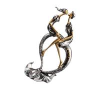 Didiseaon Modern Kissing Couple Shaped Resin Sculpture for Coffee Table and Bedroom, Decorative Crafts Abstract Design and Aesthetic Handicrafts, Home Ornament and Desktop Decoration