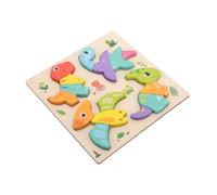 Didiseaon Montessori Animal Wooden Puzzle Large Shape Matching Game for Early Education Enhances Spatial Imagination Fine Motor Skills Preschool Learning