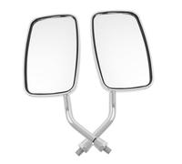 Didiseaon Motorcycle Rearview Mirrors Square Bar End Side Mirrors Rear View with Wide Angle Clear View for Scooter Cruiser Stylish Modern Design