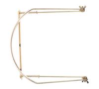 Didiseaon Mouth Organ Stand Harmonica Performance Neck Harp Rack Support 24-hole Metal Golden Neck Hanging Design Easy to Carry for Live Performances and Practice Sessions