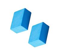 Didiseaon Multi-Functional Mirror Cleaning Sponge 2pcs Set Blue Kitchen and Bathroom Glass Cleaning Pads Effective Eraser for Rust and Stain Removal