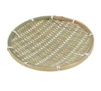 Didiseaon Multi-functional Woven Basket for Storage and Serving, Natural Light Green Bread and Fruit Tray, Rustic Design for Decoration and Snacks
