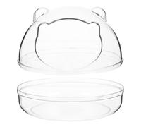 Didiseaon Multi-purpose Hamster Sand Bath Container with Smooth Edge, Plastic Rectangular Hamster Sandbox Suitable for Small Animals, for Bathing and Play