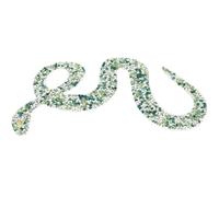 Didiseaon Multi-use Sewable Snakelike Embroidered Back Patch for Coats and Hats Made of Resin and Adhesive Sticker, for Repairing, Mending Or Reinforcing Clothes Elegant Green Design