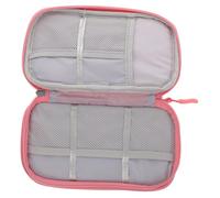 Didiseaon Multifunctional Travel Cable Organizer Case Small Pink Digital Data Line Storage Pouch with Multi-partition Design Lightweight Portable for Business and Office Electronics