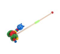 Didiseaon Multifunctional Wooden Walker with Cartoon Animal Design for Safe Indoor Play and Social Development