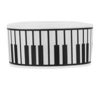 Didiseaon Music Note Ribbon Black and White Piano Satin for Graduation Party Present Wrapping Bow Decoration Polyester 3 * 2.5cm 5 Yards