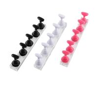 Didiseaon Nail Art Display Stand Fake Nail Tips Shelf Magnetic Base Acrylic Chessboard Design Easy Assembly