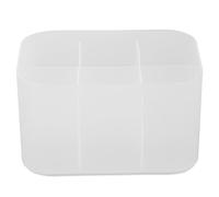 Didiseaon Nail Art Tools Storage Box for Acrylic Multifunctional Nail Accessories and Clippers, White Manicure Tool Container Desktop Organizing Suitable for Students and Office Workers
