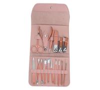 Didiseaon Nail Manicure Tool Set 16pcs Rose Gold Nail Cutting Kit Clippers File Nipper Cleaner for Women Gentle and Easy to Use