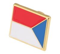 Didiseaon National Flag Brooch Creative Metal Clothes Decoration Badge for Festivals Birthdays and Parties Sturdy Pin Design for Boys and Friends Czech Republic Flag