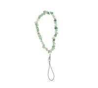 Didiseaon Natural Crystal Agate Phone Chain Lanyard for Smartphones Adjustable Beaded Hanging Strap Anti-Lost Mobile Phone Accessory Colorful Gemstone Design
