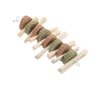 Didiseaon Natural High-fiber Chew Sticks for Small Pets Dual Flavor Bamboo and Grass Cake Treats Oral Care for Rabbits Chinchillas Guinea Pigs Squirrels Healthy Teeth Grinding and Digestion