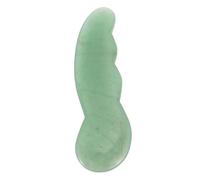 Didiseaon Natural Jade Gua Sha Board Relief Scraper Facial Massage Tool for Wrinkle Reduction Puffiness Detox Compact and Scraping Plate for Women Self-care