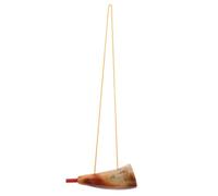 Didiseaon Natural Ox Bull Horn Viking Cheering Prop with Artistic Carvings Medieval War Trumpet Decoration for Celebrations and Viking Men Display