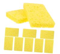 Didiseaon Natural Wood Pulp Cleaning Sponge 10pcs Household Dish Sponge Set Oil-Resistant High Absorbency Reusable for Daily Wok and Dish Washing