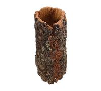 Didiseaon Natural Wood Reptile Hideout Tube with Secure Resting Hideaway and Climbing Accessory for Bearded Dragon and Gecko, for Rain-forest Terrarium Decor and Turtle Tanks