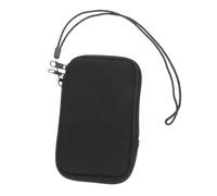 Didiseaon Neoprene Phone Pouch with Easy-access Zipper Portable Cell Phone Sleeve Case for Women Fit Mobile Protector Bag for Beach Walking and Outdoor Activities Black
