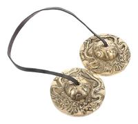 Didiseaon Nepalese Tingsha Copper Chime Bells for Meditation with Polished Design Pure Sound Feng Shui Instrument for Yoga Sound Therapy Relaxation Mindfulness Practice