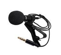 Didiseaon Noise Reduction Lavalier Wired Microphone Portable Shockproof Condenser Mic with Built Clip for Recording Interviews Video Streaming