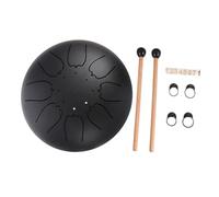 Didiseaon Note Portable Tongue Drum Set Resistant Steel Body Creative Percussion Instrument for Music Education Yoga Meditation and Mental Rehabilitation Black