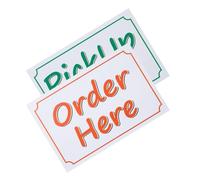 Didiseaon Notice Sticker Order Here Sticker Pickup Here Pvc Material Large Size Easily Visible from A Distance for Restaurants and Businesses