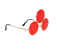 Didiseaon Novelty Three Circle Punk Sunglasses Crazy Frame Funny Party Glasses for Cosplay Stage Performance Monster Role Play Adults Retro Eyewear