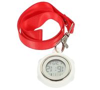 Didiseaon Nurse Watch Paramedics Watch Keychains for Women Watch for Nurse Clip on Doctors Watch Womans Watches Glow in The Dark Watch Chef Watch White Silica Gel Student Digital Key Ring