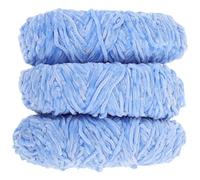 Didiseaon of Multi-Function Polyester Chenille Yarn, Not Easy to Break 3 Rolls, Fresh and Simple Knitting Wool Yarn for DIY and Jewelry Making for Beginners and Crochet Projects