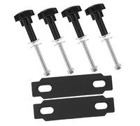 Didiseaon off Road Recovery Track Clamp Kit Pins and Bolts for Vehicle Roof Rack Traction Board Mounting and Extraction Support, Sand and Mud Fixing Hardware Set for Outdoor Recovery Gear