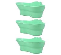 Didiseaon Oral Care Wash Basin Set 3Pcs Sturdy Mouthwash Cups for Elderly Patient Hygiene and Bedside Use in Nursing Facilities
