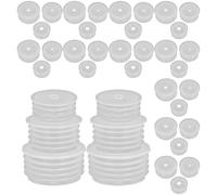 Didiseaon Oral Dispensers Bottle Adapter 150Pcs Press-Type Stopper Kit with Multiple Sizes for Medicine Liquid Dosing